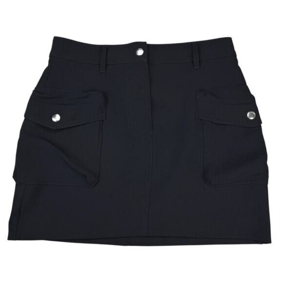 Aritzia Wilfred Astral Micro High Rise Cargo Skirt In Black Size 2 - Picture 2 of 5